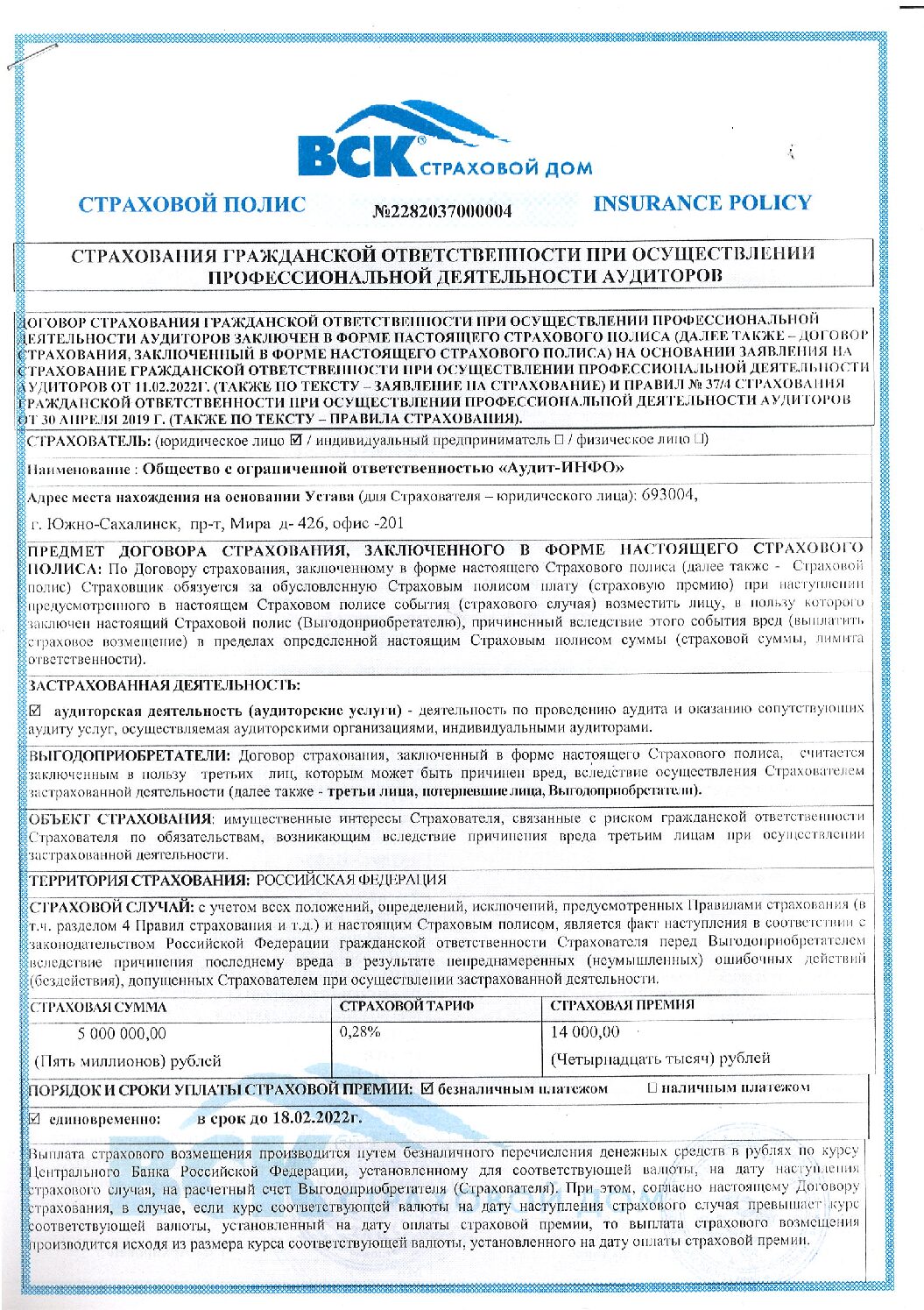 Чурсина Наталья Александровна — Аудит — инфо